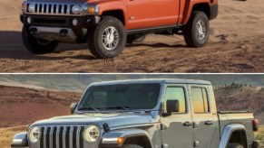 A Hummer H3T Compared to a Jeep Gladiator