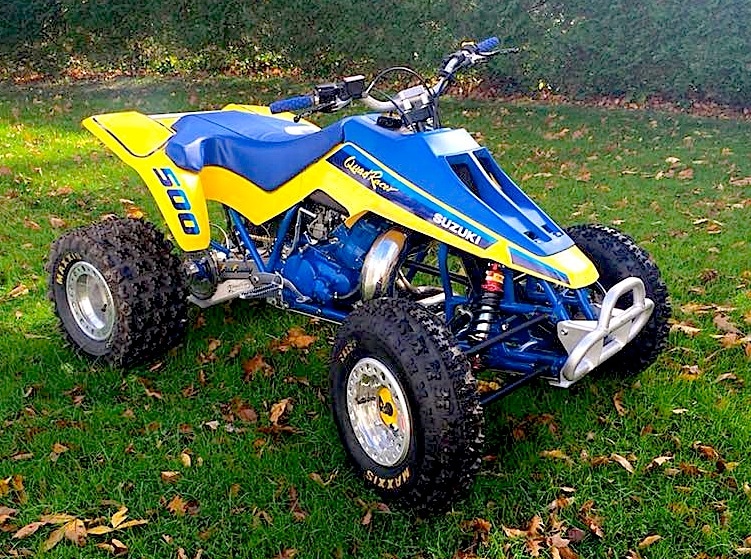 the suzuki lt500 quadracer 'Quadzilla' parked in the grass