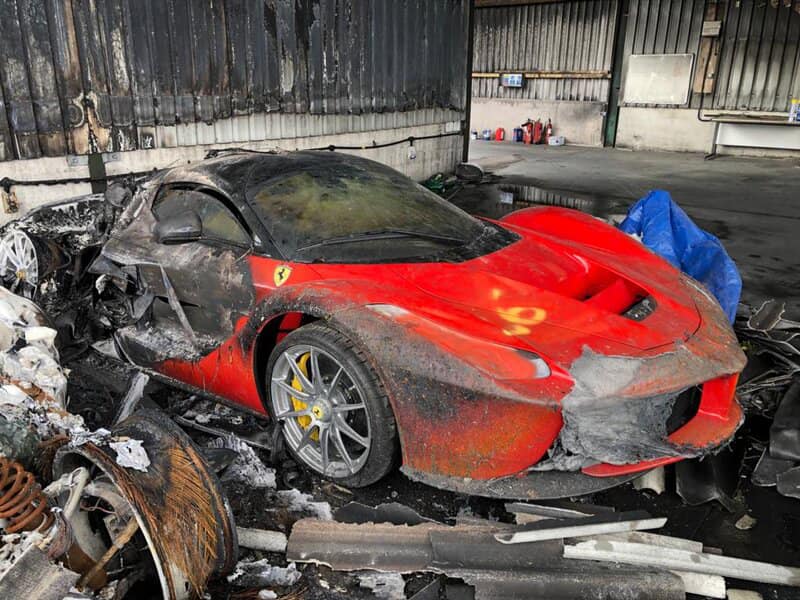 An image of a destroyed car collection.