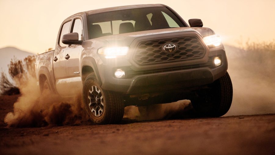 A white 2020 Toyota Tacoma TRD Off Road