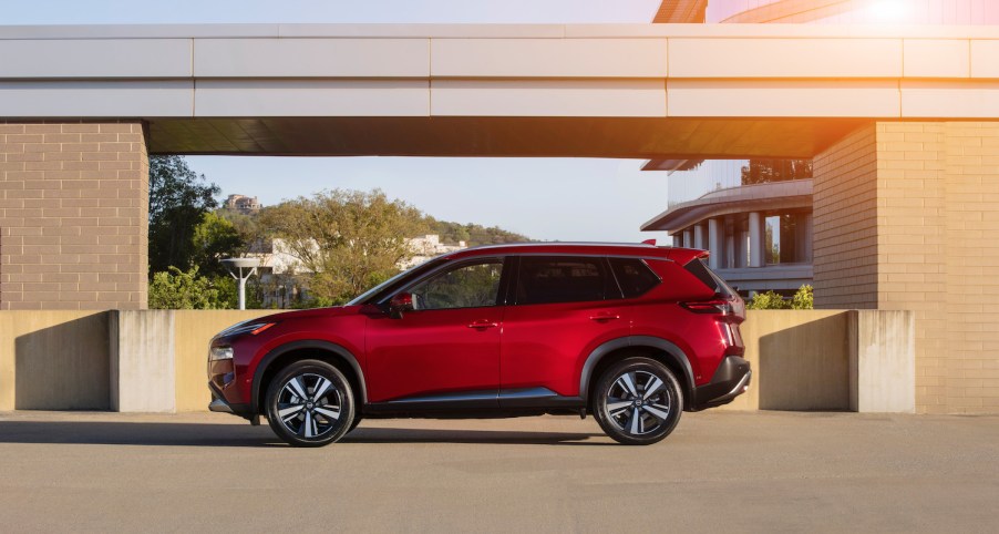 2021 Nissan Rogue parked in the sun