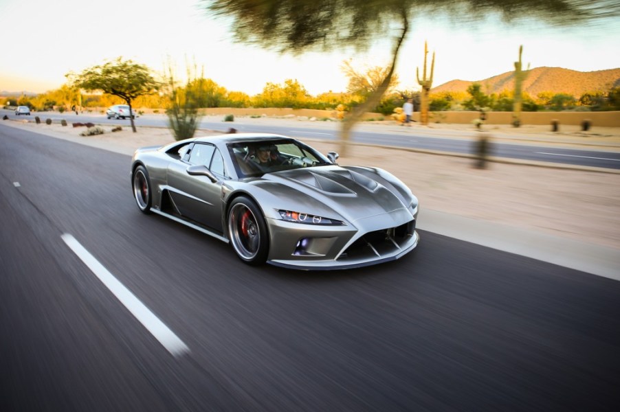 An image of a Falcon F7 outdoors.