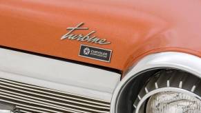 Chrysler Turbine insignia on hood