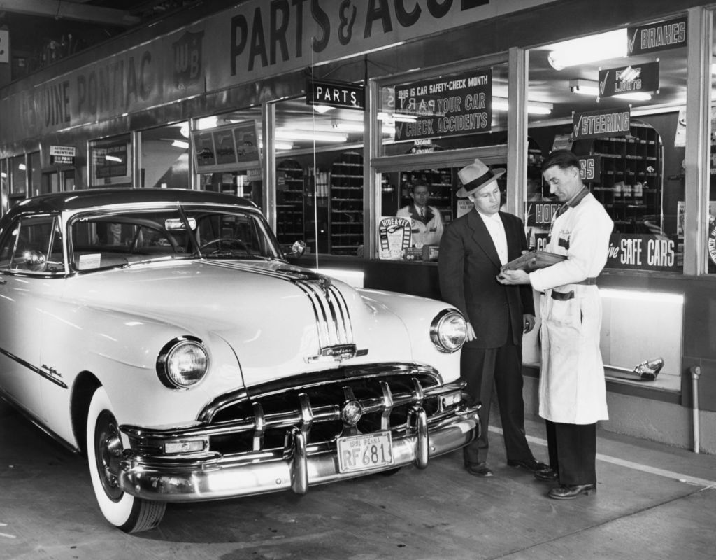 Dealership Service Department from 1950s