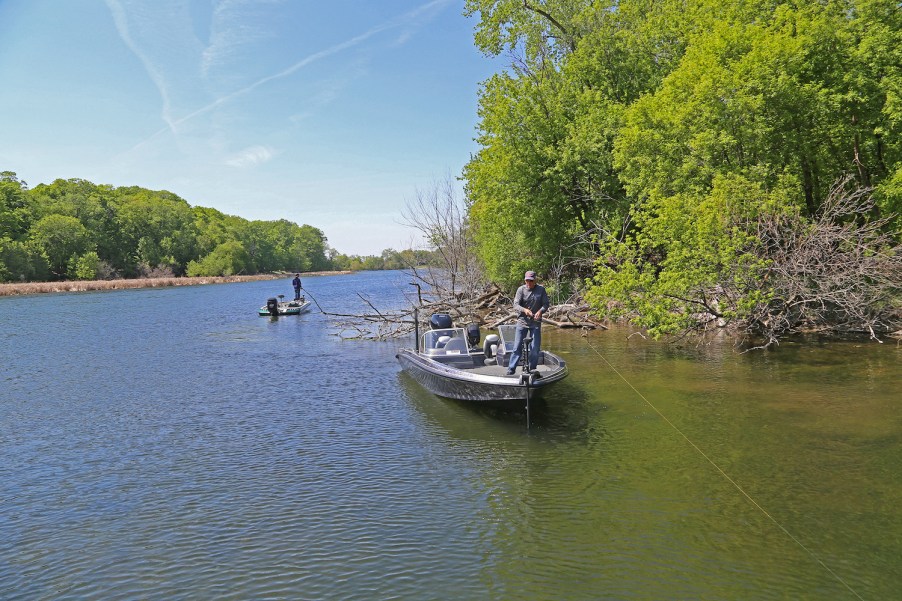 A fishing boat on the water.