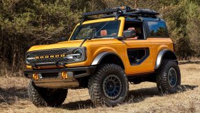 An image of a 2021 Ford Bronco parked outdoors.