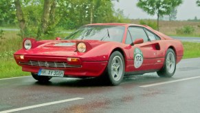 An image of a Ferrari 308 parked outdoors.