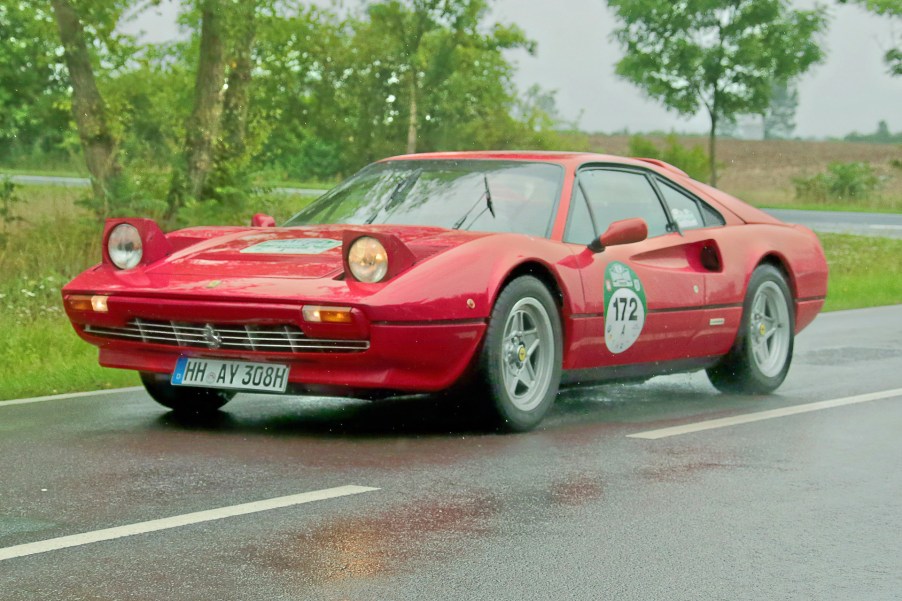 An image of a Ferrari 308 parked outdoors.