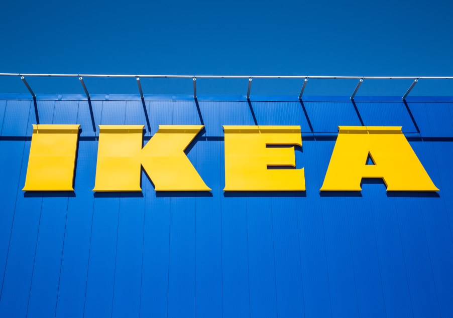 The blue exterior of an IKEA home furnishings superstore on May 6, 2019, in Las Vegas, Nevada