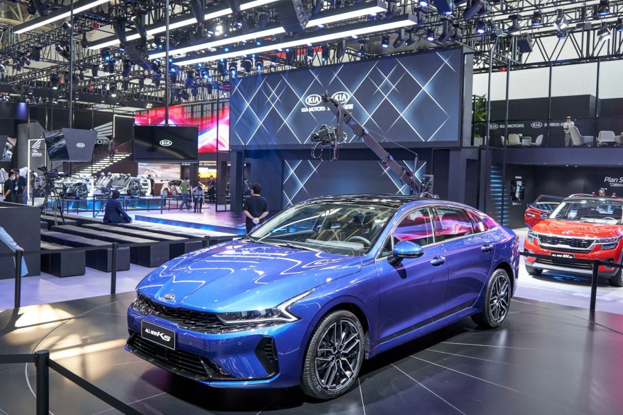 The Kia New K5 at the Beijing International Auto Show