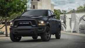 2021 Ram 1500 Classic Warlock in all black parked