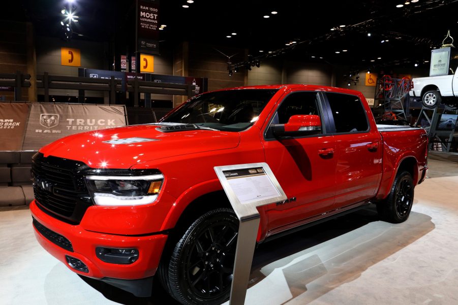 2020 RAM 1500 Laramie is on display at the 112th Annual Chicago Auto Show at McCormick Place