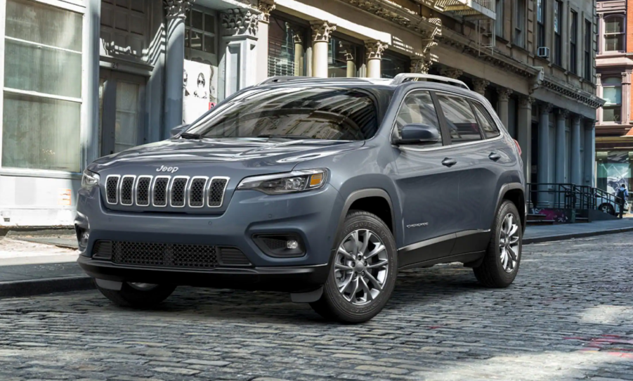 The 2021 Jeep Cherokee parked on the street