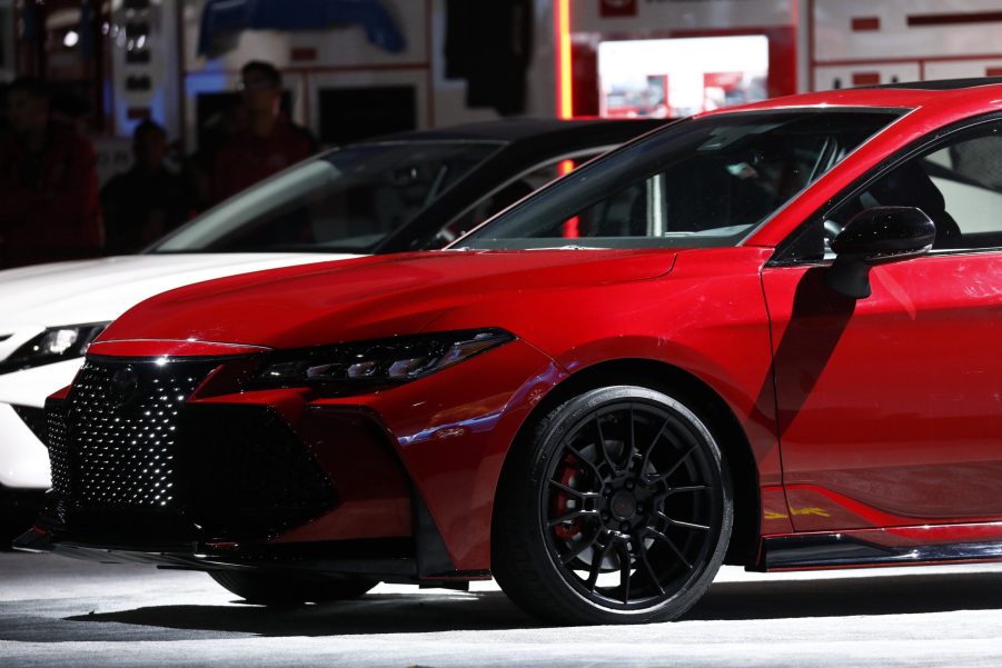 Toyota Motor Corp. Avalon TRD vehicle is displayed during AutoMobility LA ahead of the Los Angeles Auto Show in Los Angeles, California