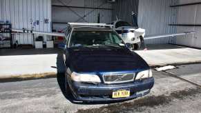 Volvo V70 with NEW YORK Plates