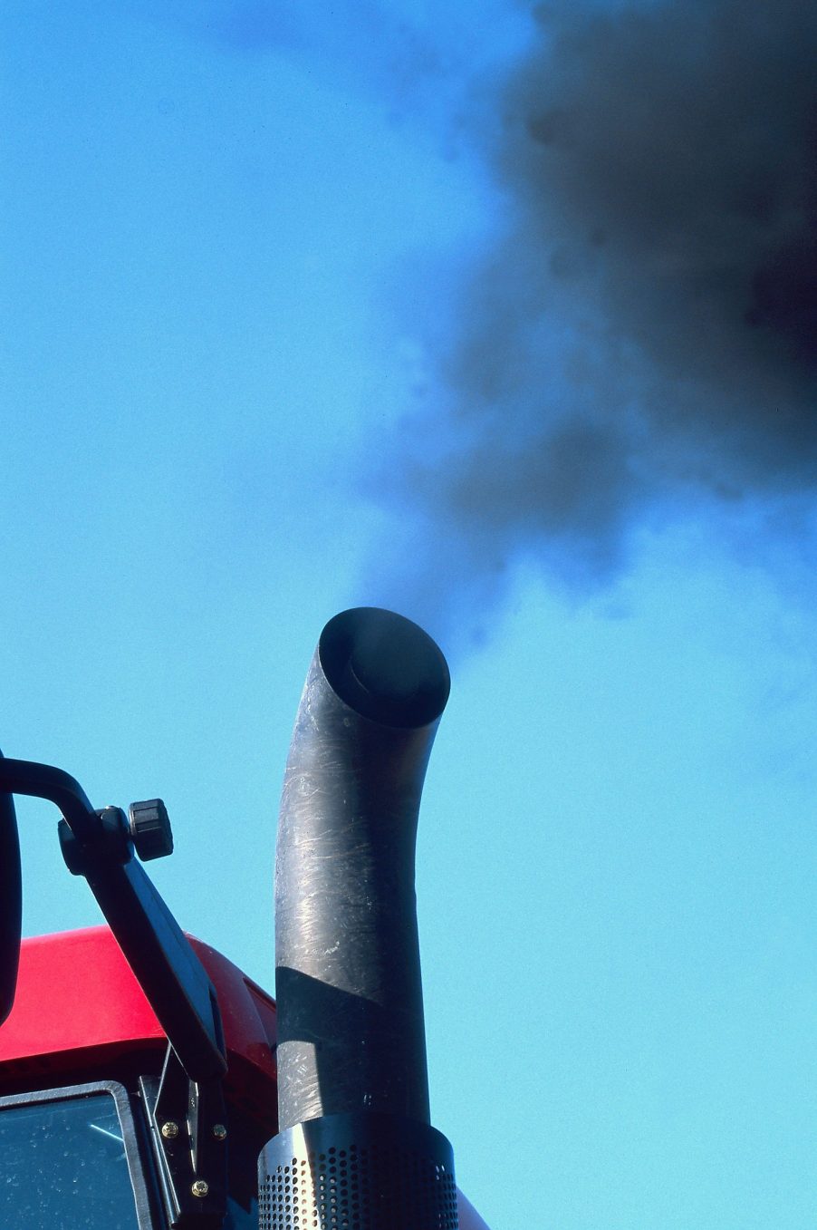 Exhaust from a diesel truck known as coal-rolling