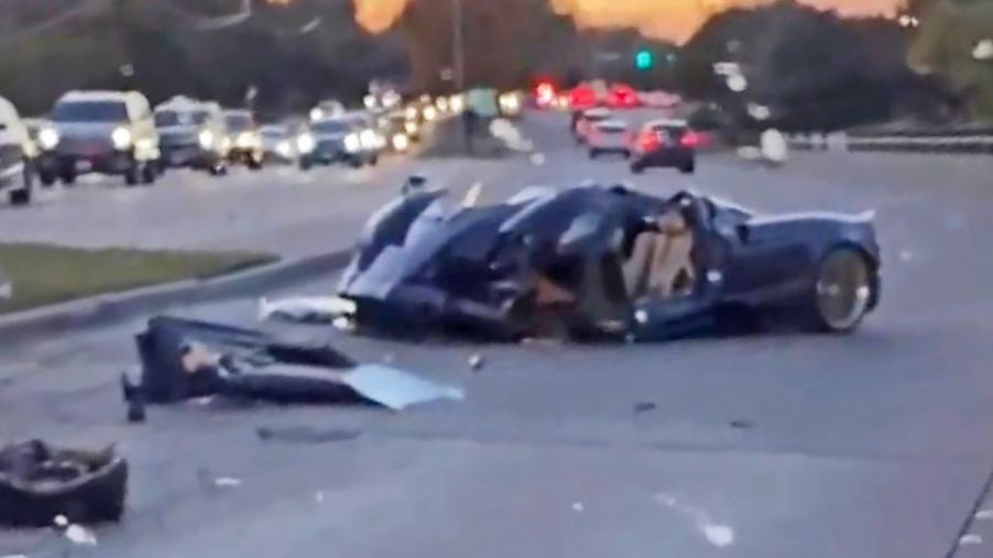 YouTuber destroys dad's purple Pagani Huayra