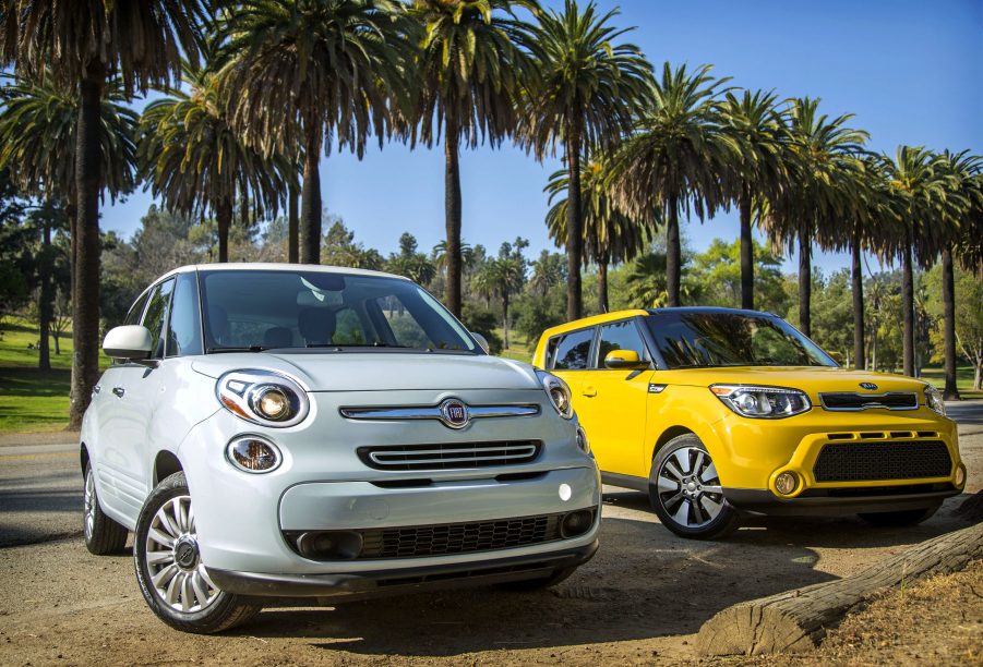 Kelly Blue Book best used hatchbacks2014 Kia Soul and Fiat 500L