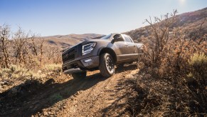 The 2021 Nissan Titan off-roading