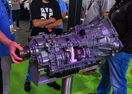 The Tremec transmission on display 