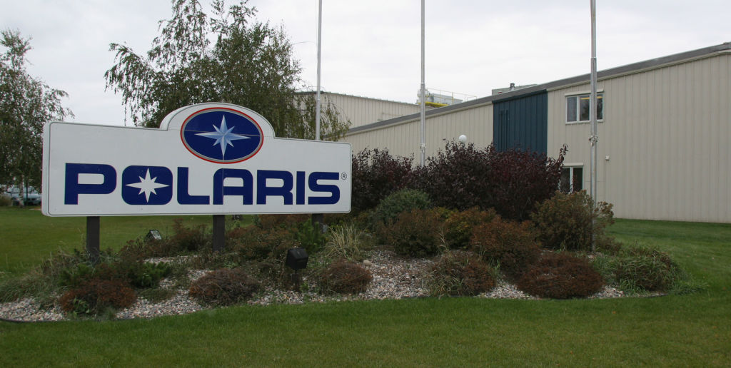 The Polaris sign outside of an corporate facility