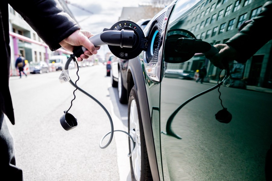 An image of an electric car charger.