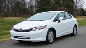 2012 Honda Civic HF driving down the street