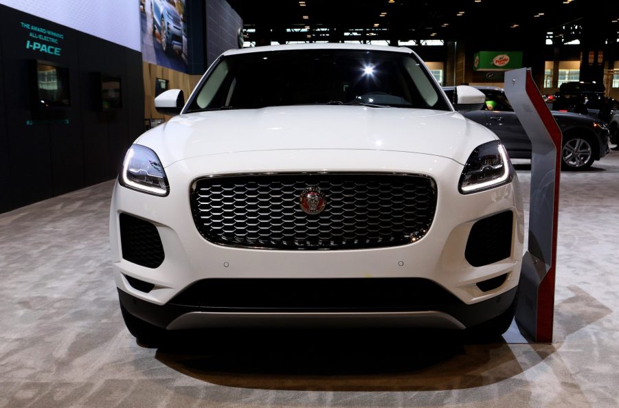 White 2020 Jaguar E-Pace is on display at the 112th Annual Chicago Auto Show