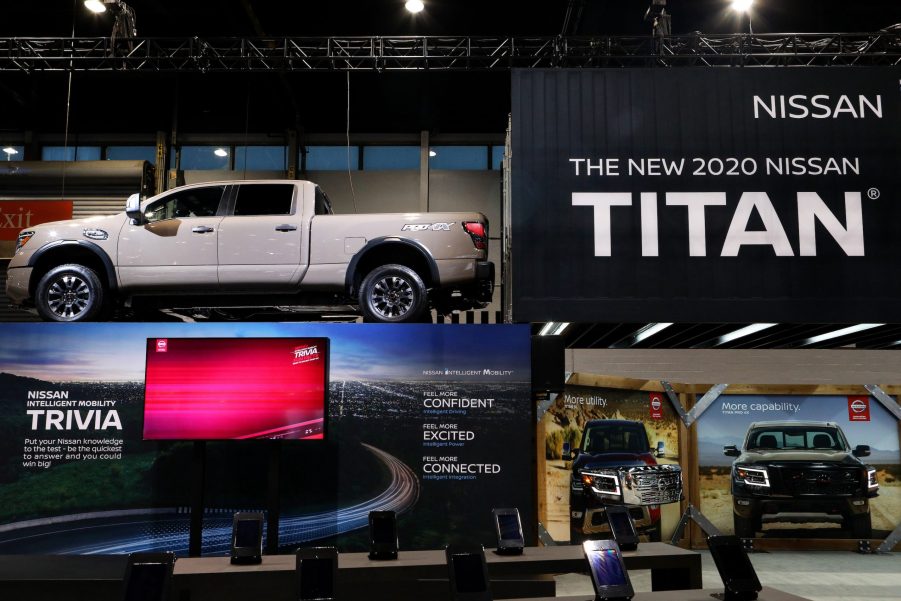 2020 Nissan Titan is on display at the 112th Annual Chicago Auto Show