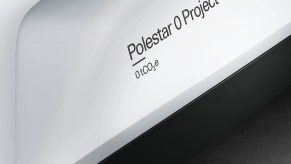 The white Polestar 0 Project declaration for carbon neutrality