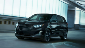 The 2021 Chevy Equinox driving in a tunnel