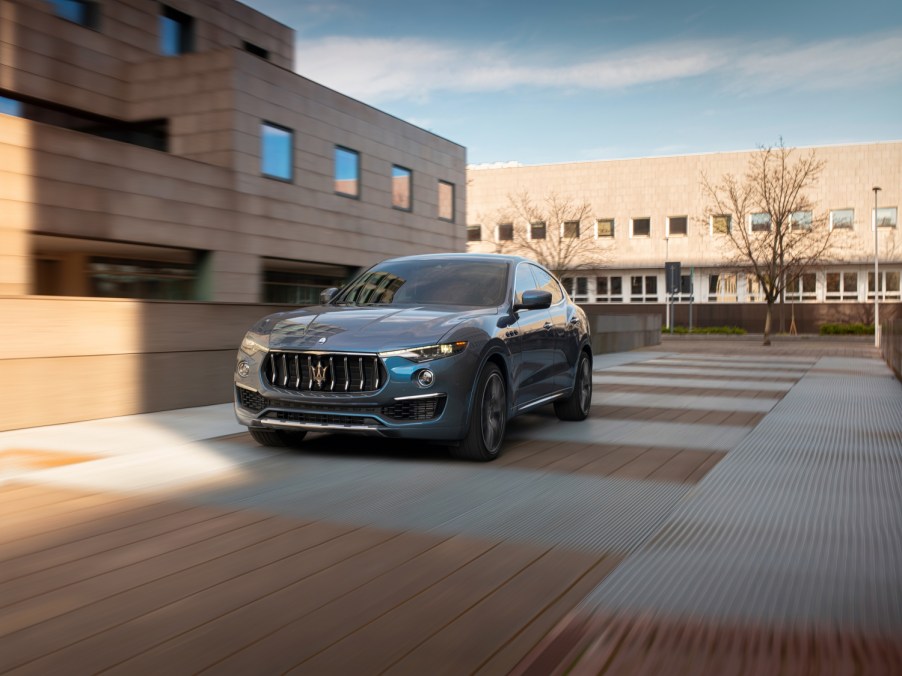 An image of a Maserati Levante Hybrid outdoors.