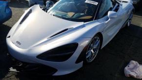 wrecked supercar 2020 McLaren 720S Spider supercar salvage