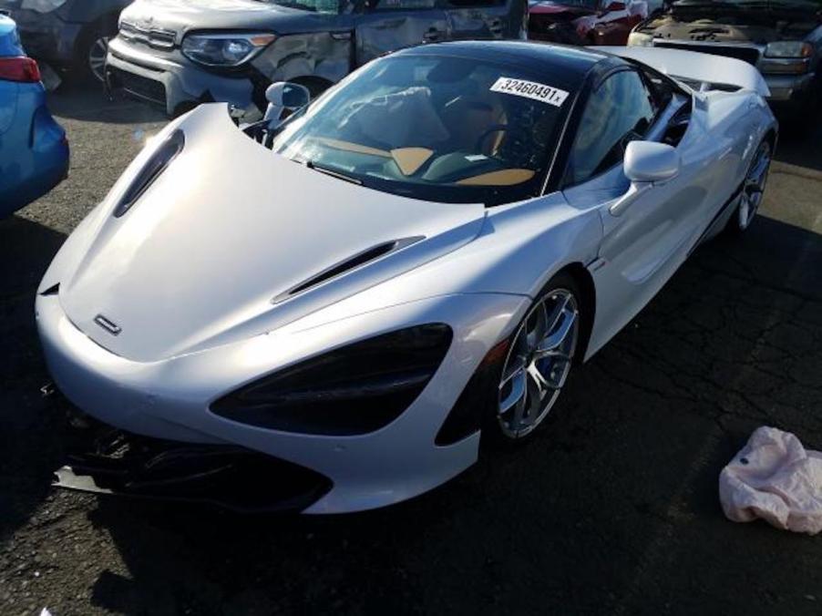 wrecked supercar 2020 McLaren 720S Spider supercar salvage