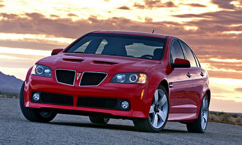 red Pontiac G8 sedan