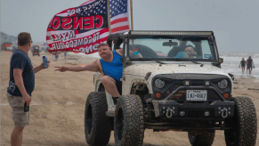 Go Topless Jeep event in Galveston, Texas