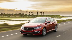 2021 Honda Civic in red