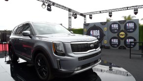 A Kia Telluride SUV on display at an award show