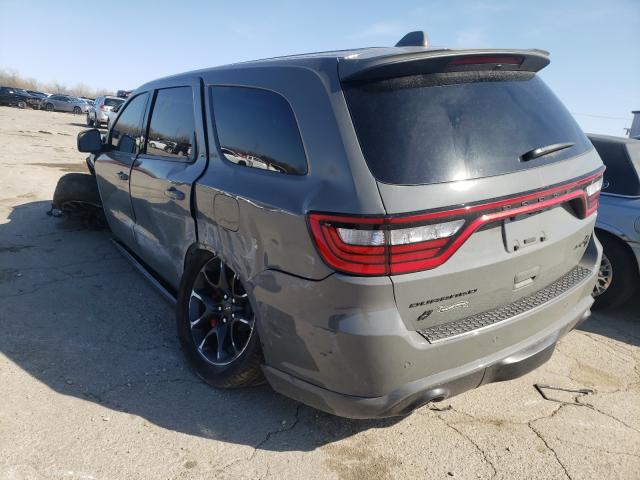 An image of a crashed Dodge Durango Hellcat at a Copart lot.