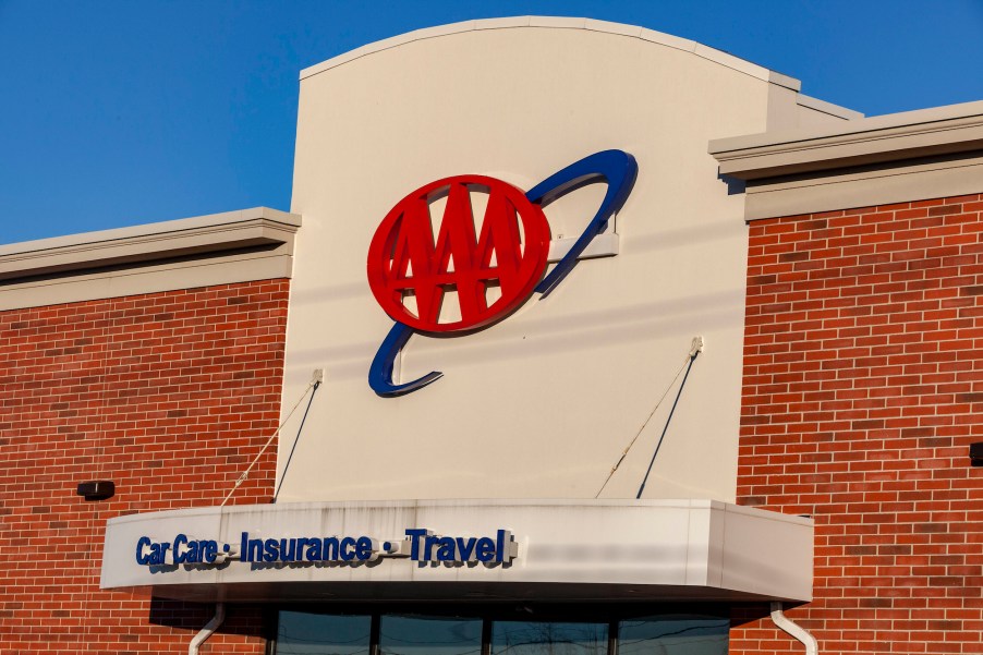 The AAA logo on one of its stores