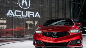 A Honda Motor Co. Acura TLX special edition sedan is displayed during the 2019 New York International Auto Show (NYIAS) in New York, U.S.