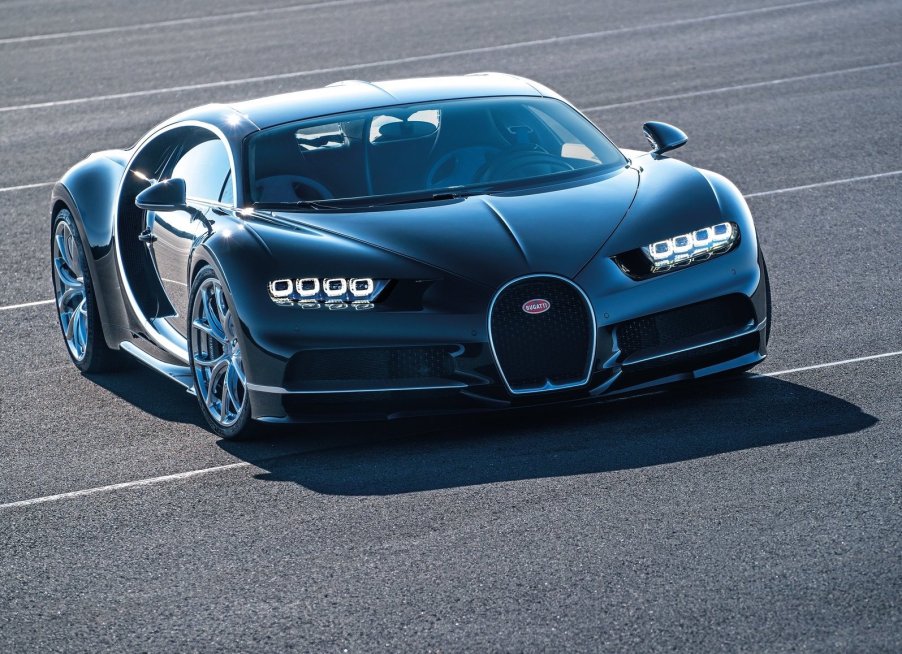 An image of a Bugatti Chiron parked outdoors.