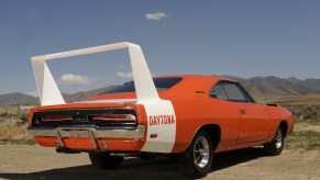 An orange Dodge Daytona