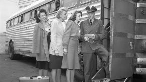 Greyhound bus vintage picture