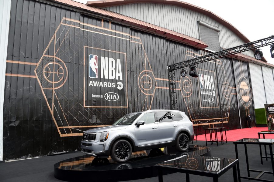 A Kia Telluride is seen during the 2019 NBA Awards presented by Kia on TNT