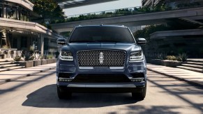 A 2021 Lincoln Navigator on the road.