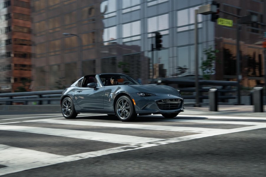 An image of a Mazda MX-5 Miata outdoors.