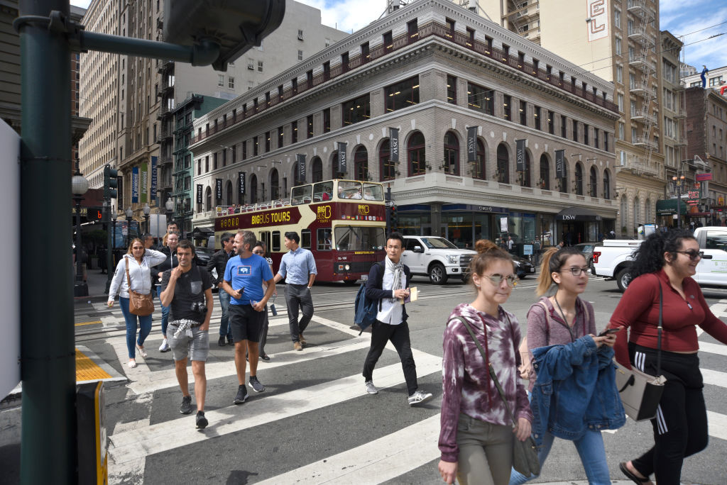 Pedestrians in San Francisco