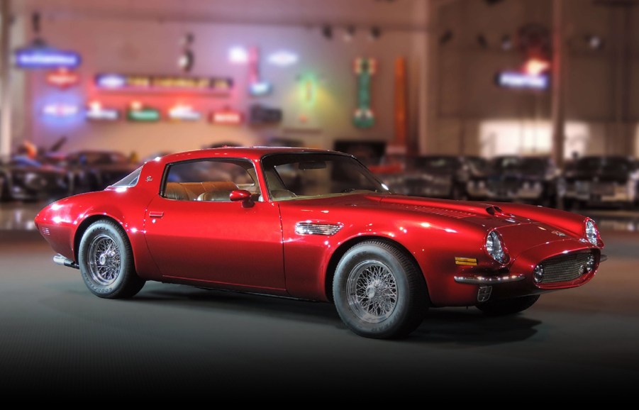 The red 1970 Pontiac Pegasus Concept in the GM Heritage Center