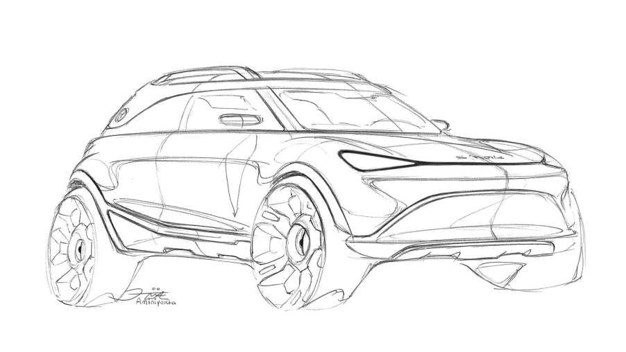 Smart SUV mini fighter sketch